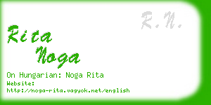 rita noga business card